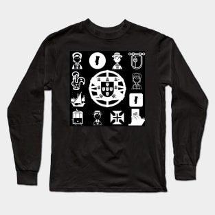 Portuguese Cultural Icons Long Sleeve T-Shirt